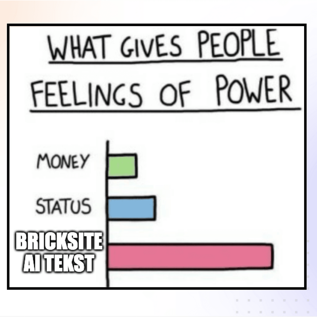 Hvad giver følelsen af magt? Bricksite AI Text!